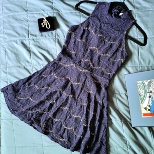 Royal blue love, Fire lace dress, size small